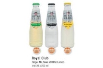 royal club ginger ale tonic of bitter lemon