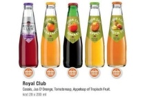 royal club cassis jus d orange tomatensap appelsap of tropisch fruit