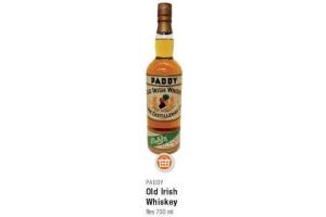 paddy old irish whiskey