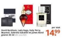 david beckham lady gaga katy perry beyonce gabriela sabatini en james bond geuren 30 ml