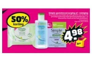 simple gezichtsverzorging of reiniging