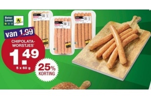 chipolata worstjes