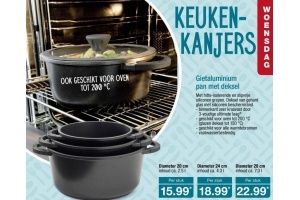 gietaluminium pan met deksel