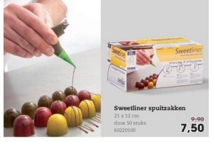 sweetliner spuitzakken