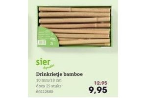 drinkrietje bamboe