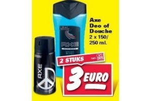 axe deo of douche