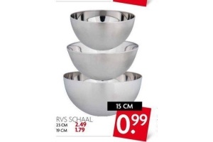 rvs schaal