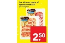 span vicenzo coppa of spianata met kaas