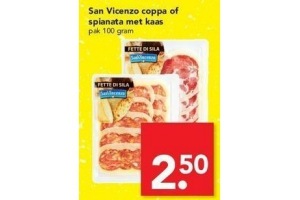 span vicenzo coppa of spianata met kaas