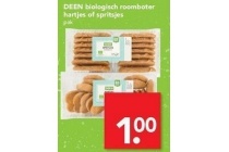 deen biologische roomboter hartjes of spritsjes