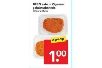 deen sate of zigeuner gehaktschnitzels