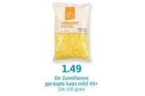 de zuivelhoeve geraspte kaas mild 45