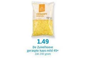 de zuivelhoeve geraspte kaas mild 45