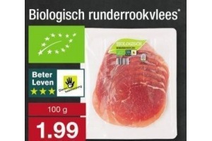 biologisch runderrookvlees