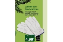 lederen tuinhandschoenen