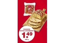 pakkerd noten cranberry