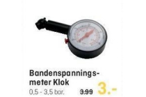 bandenspannings klok