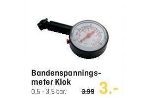 bandenspannings klok