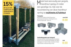 alles 9x9 tuinpalen en verbindingsstukken