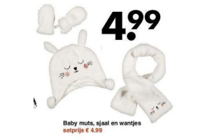 baby muts sjaal en wantjes