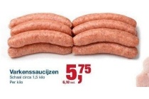 varkenssaucijzen