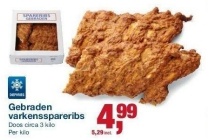 gebraden varkensspareribs
