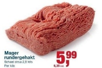 mager rundergehakt