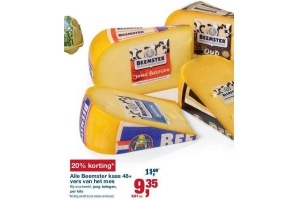 alle beemster kaas 48 vers van het mes