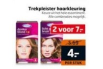 trekpleister haarkleuring