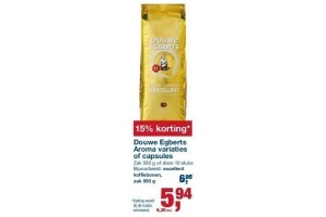 douwe egberts aroma variaties of capsules