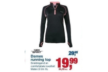 dames running top