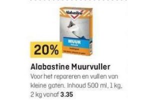 alabasatine muurvuller