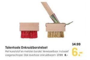 talentools onkruidborstelset