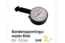 bandenspannings meter klok