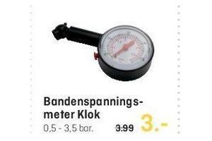 bandenspannings meter klok