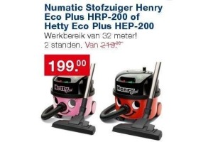 numatic stofzuiger henry eco plus hrp 200 of hetty eco plus hep 200