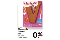 verkade chocolade letter melk