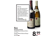 roux hautes cotes de beaune blanc of rouge