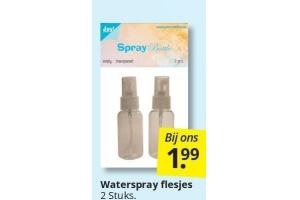 waterspray flesje