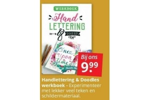 handlettering en doodles werkboek