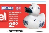 isi mini badeend delftsblauw