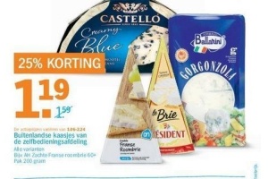 buitenlandse kaasjes van de zelfbedieningsafdeling