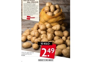 grote kruimige aardappelen