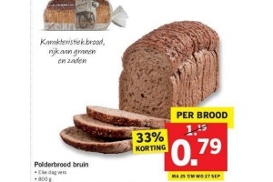 polderbrood bruin