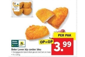 beter leven kip cordon bleu