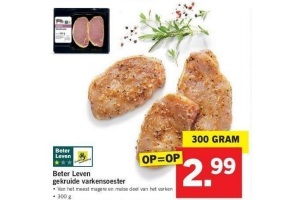 beter leven gekruide varkensoester