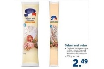 salami met noten