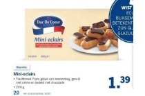 duc de coeur mini eclairs