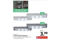 2 led onderbouwlampen