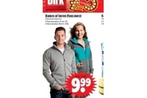 dames of heren fleecevest